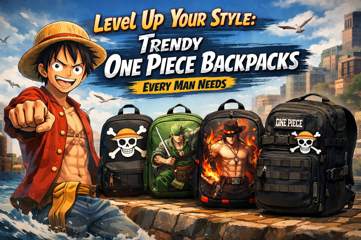 Level Up Your Style: Trendy One Piece Backpacks Every Man Needs