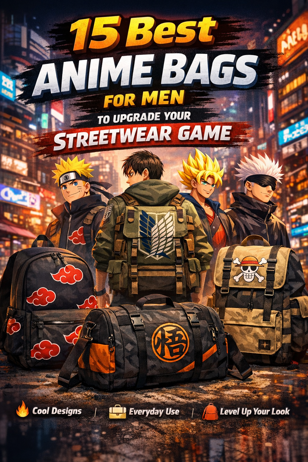 15 Best Anime Bags for Men to Upgrade Your Streetwear Game