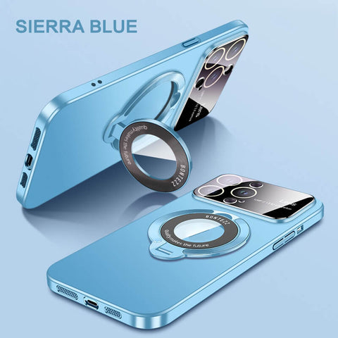 Ring Stand Lens Cover Magnetic iPhone Case