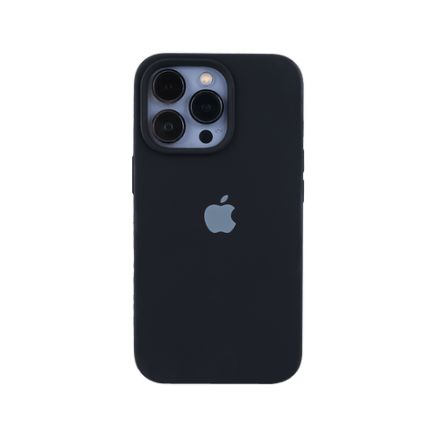 Black Original Silicon Case For iPhone 13 Pro