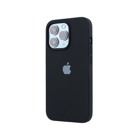 Black Original Silicon Case For iPhone 14 Pro