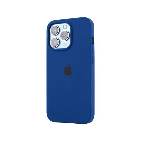 Dark Blue Original Silicon Case For iPhone 13 Pro