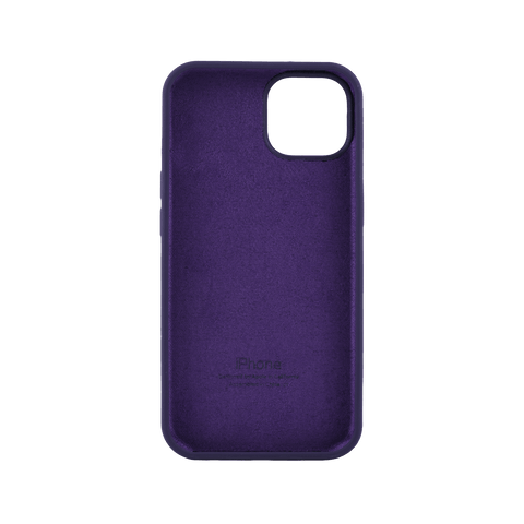 Dark Purple Original Silicon Case For iPhone 14 Plus