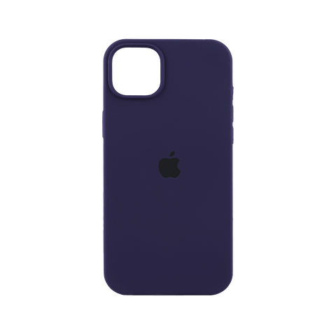 Dark Purple Original Silicon Case For iPhone 14 Plus