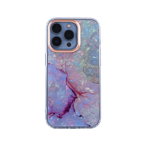 Electrical Waves Marble Design Case For iPhone 14 Pro
