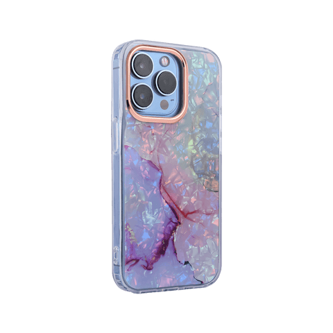 Electrical Waves Marble Design Case For iPhone 14 Pro