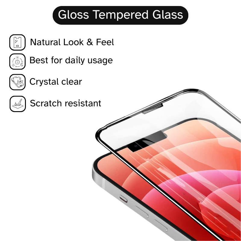thumbnail image 2 of Caseswill HD-Clear 9H Tempered Glass Screen Protector For Sharp Rouvo V 2 of 5