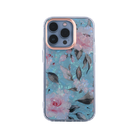 Green dry Leaf Marble Design Case For iPhone 14 Pro