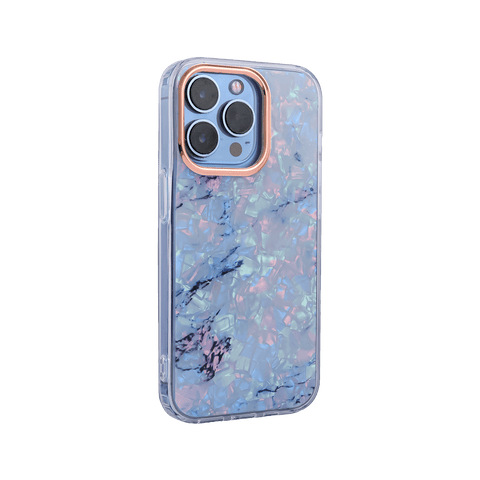 Rose Gold Marble Design Case For iPhone 14 Pro