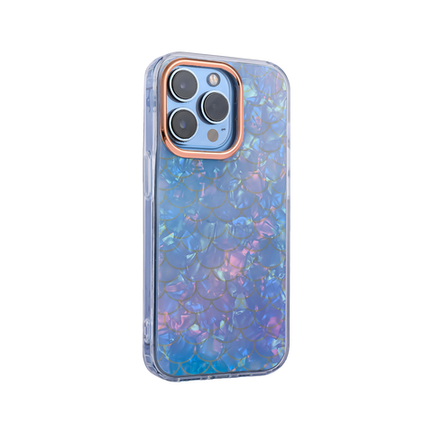 Semi circle Marble Design Case For iPhone 14 Pro