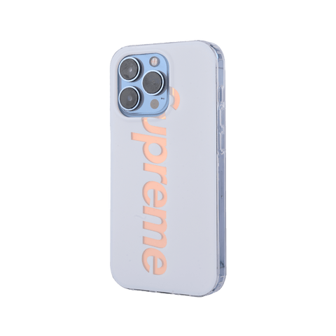 Supreme White Matte Design Case For iPhone 14 Pro