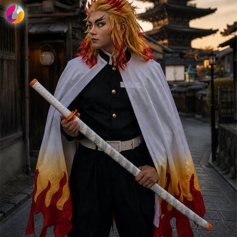 Rengoku Wooden Katana | Demon slayer 105 cm Sword