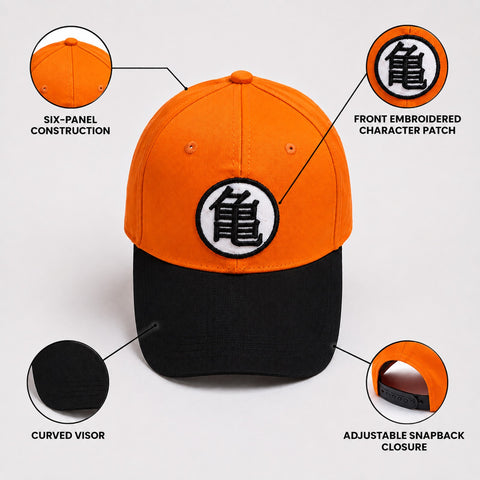 Dragon Ball Z Orange & Black Anime Hat