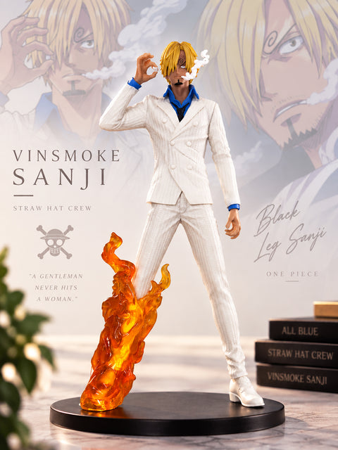 One Piece Vinsmoke Sanji Action Figure Firekick Edition