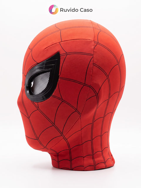 Spider-Man RED Mask |Cosplay, Adjustable Eyes | Elastic Breathable Material, Unisex