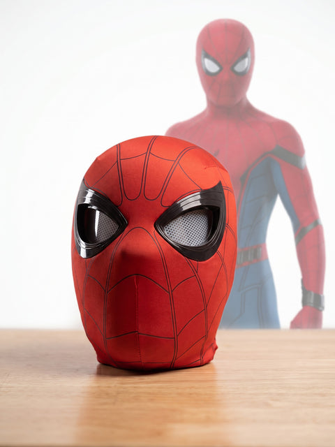 Spider-Man RED Mask |Cosplay, Adjustable Eyes | Elastic Breathable Material, Unisex