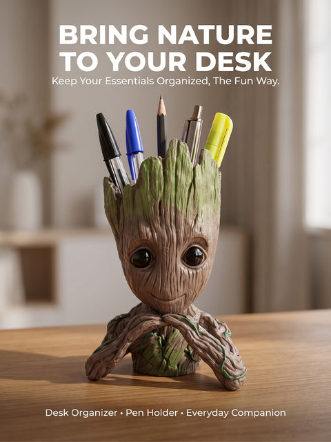 Groot-Inspired Pen Stand – 15 cm