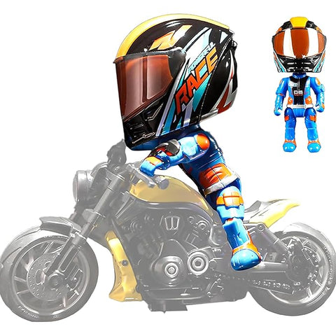 MotoGP Helmet Racer Metal Mini Figure