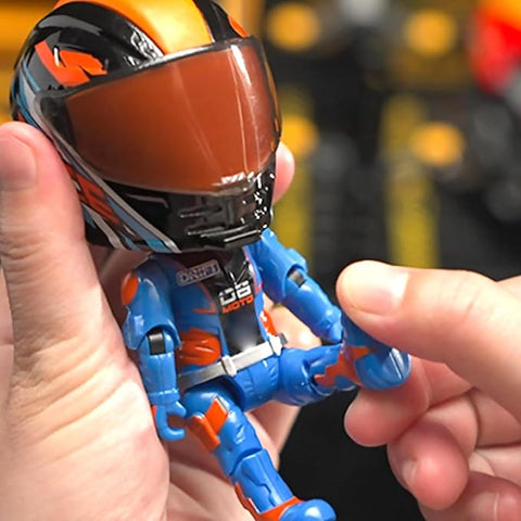 MotoGP Helmet Racer Metal Mini Figure