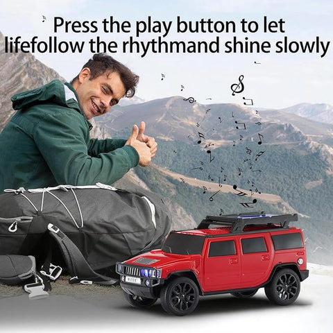 Car Model BT Speaker WS-696 Solar Energy Subwoofer Wireless Loud Sound Supported BT TF TM USB TWS Speaker Children's Toy Car