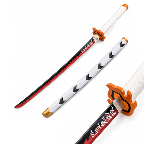 Rengoku Wooden Katana | Demon slayer 105 cm Sword