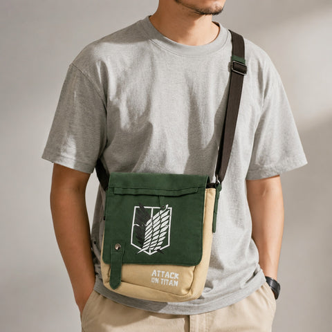 Attack on titan Anime Inspired Messenger Nepster Bag