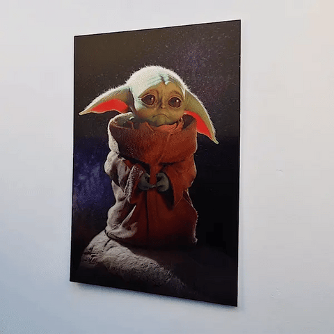Baby Yoda 3D Transition Poster