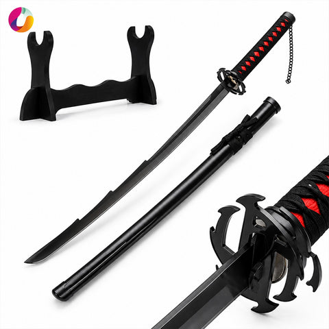 Bleach Circle Katana with Stand | Anime Inspired Wooden Katana Display