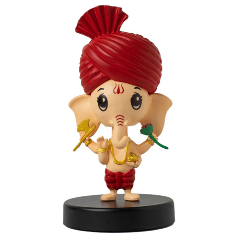 Shree Ganesh Bobblehead | Cute Lord Ganesha God Idol for Car Dashboard