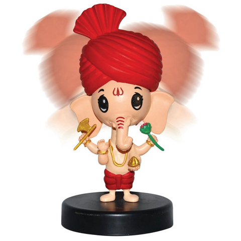 Shree Ganesh Bobblehead | Cute Lord Ganesha God Idol for Car Dashboard