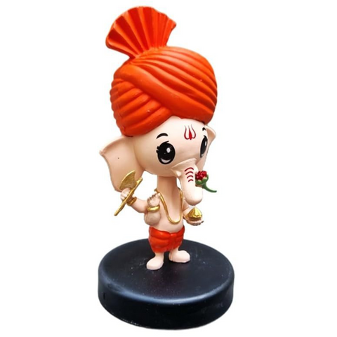 Shree Ganesh Bobblehead | Cute Lord Ganesha God Idol for Car Dashboard