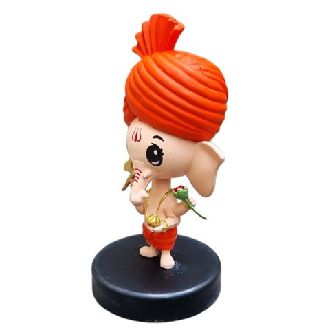 Shree Ganesh Bobblehead | Cute Lord Ganesha God Idol for Car Dashboard