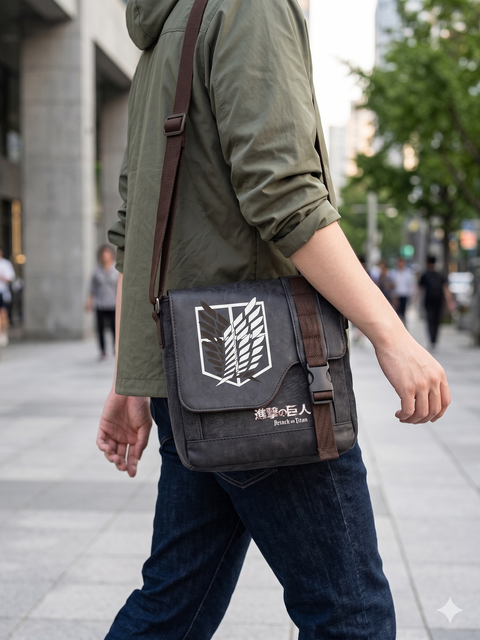 Attack On Titan Bagpack | Shoulder Messenger Bag | Crossbody Bag