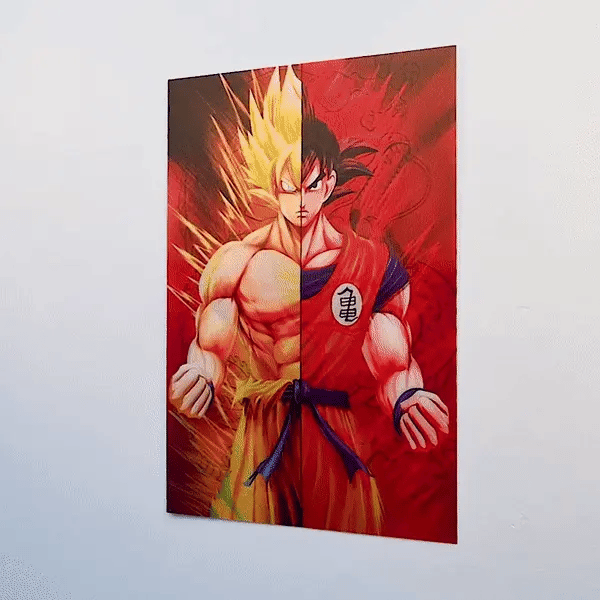 Goku- Dragon ball Z 3D Transition Poster – Ruvido Caso