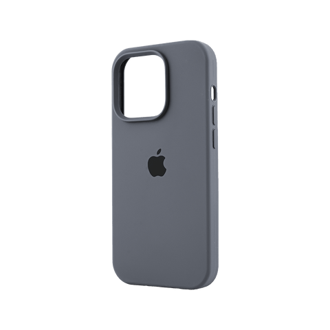 Gray Original Silicon Case For iPhone 14 Pro Max
