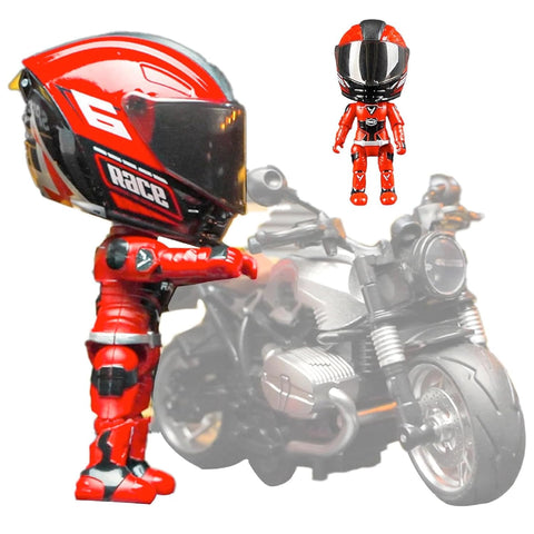 MotoGP Helmet Racer Metal Mini Figure