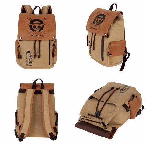 One Piece Anime Bag | Multi-Storage Printed Backpack, Laptop Bags