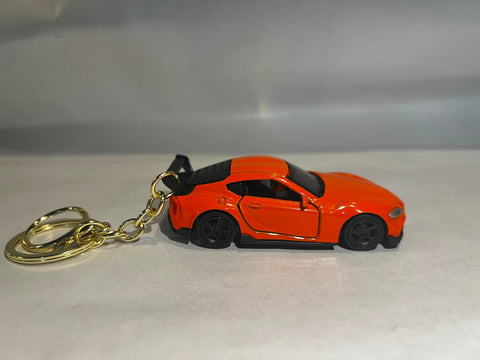 Orange Car Keychain