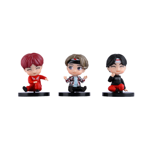 BTS Bangtan Sitting Action Toy Figure, Bts Set Of 7 Figures