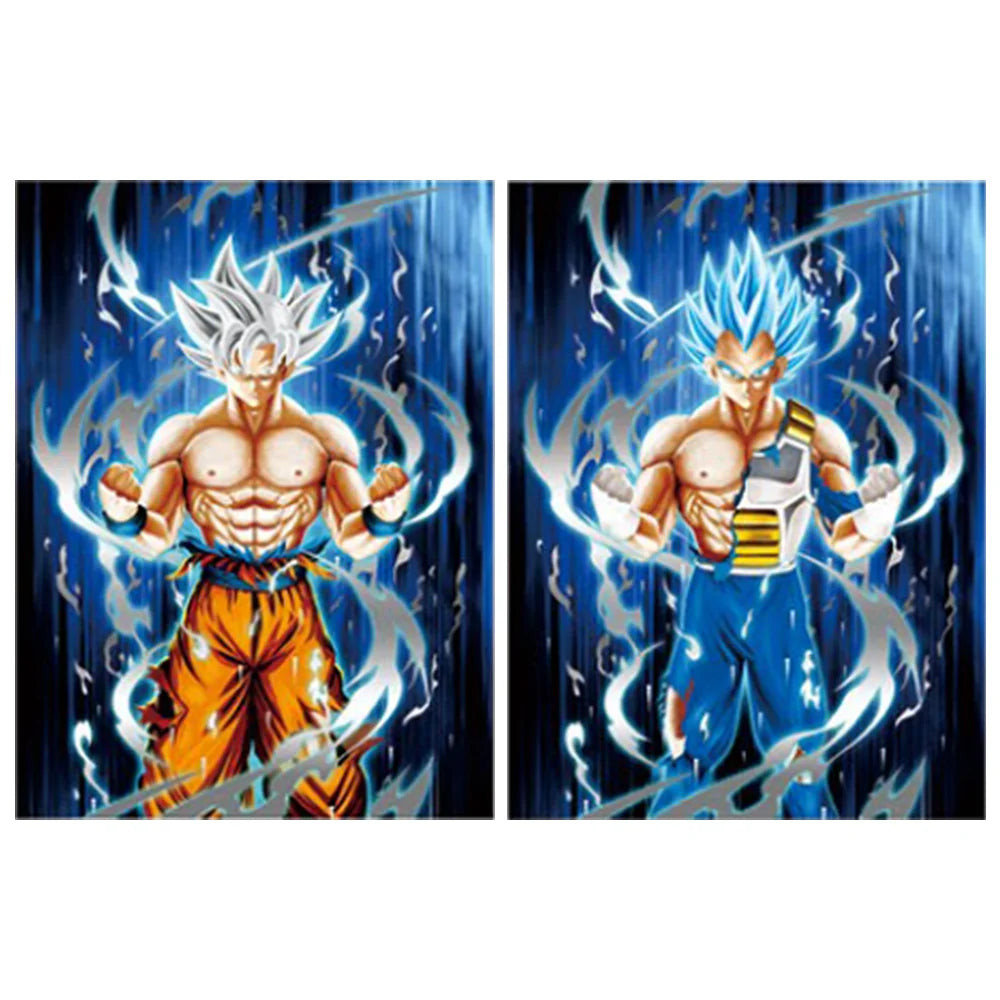 RC Goku & Vegeta 3D Transition Poster – Ruvido Caso