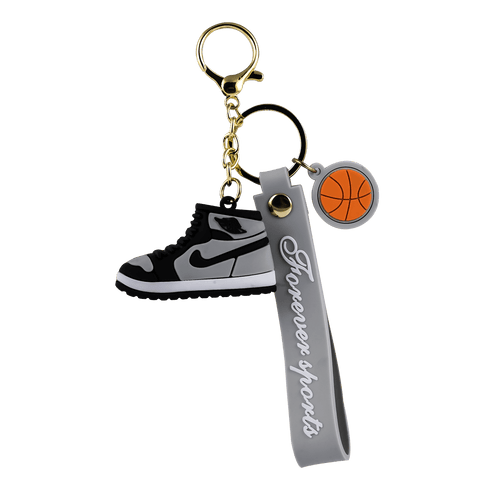 RC Gray Sneakers Shoe Keychain | Strap Charm & Hook| key Ring