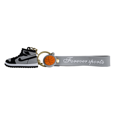 RC Gray Sneakers Shoe Keychain | Strap Charm & Hook| key Ring
