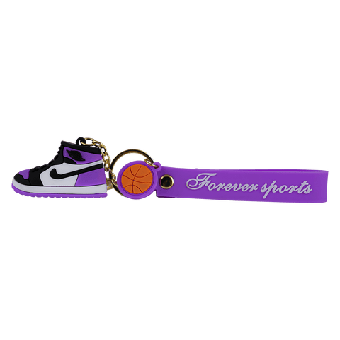 RC Purple Sneakers Shoe Keychain | Strap Charm & Hook| key Ring