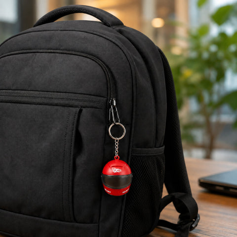 Red Helmet Keychain