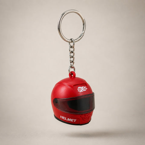 Red Helmet Keychain