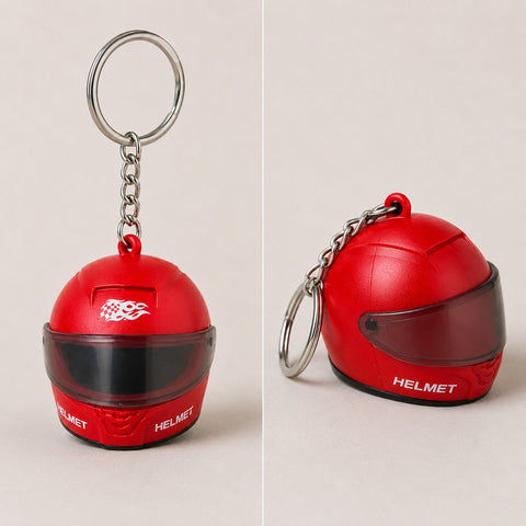 Red Helmet Keychain