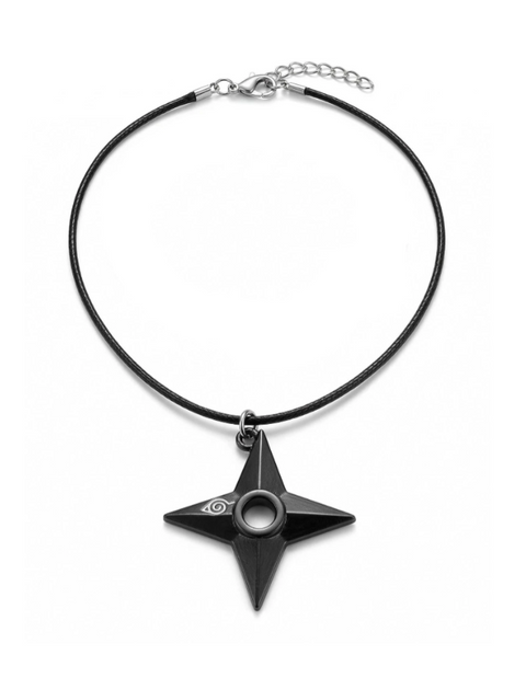 Naruto Shuriken Pendant – Hidden Leaf Necklace