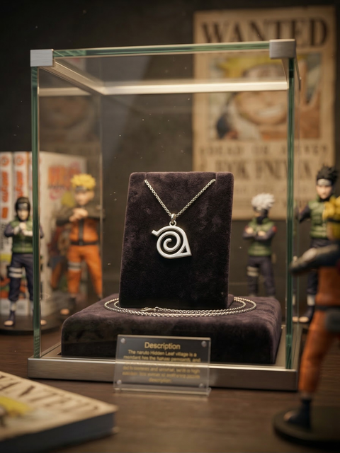 Naruto Leaf Village Pendant – Hidden Leaf Necklace