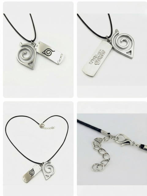Naruto Uzumaki & Hidden Leaf Pendant – Konoha Necklace