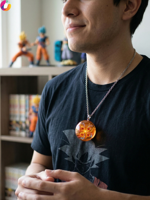 4-Star Dragon Ball Pendant – Anime Necklace